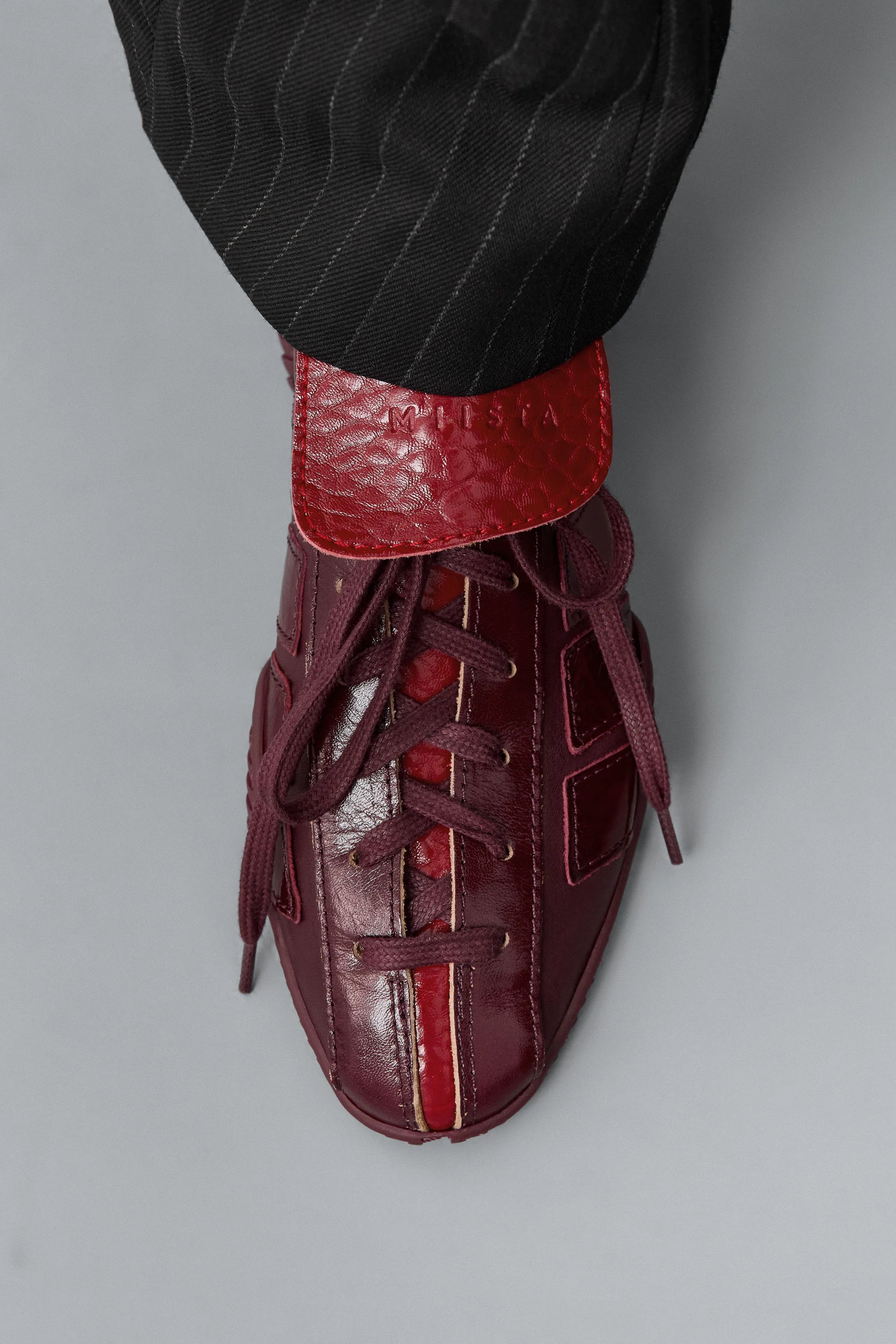 Nikoletta Burgundy Sneakers | Miista | Designed & Handmade in Europe